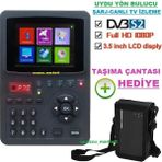 Full Hd 3.5'' Inç Ekranlı Görüntülü Dijital Uydu Yön Bulucu(Canlı Yayın Izleme-Şarjlı-Taşıma Çantalı)