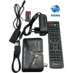 Full Hd Çift USB Mini Uydu Alıcısı, Siyah Renk - Ahşap