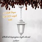 Full Reyon 10 Watt Beyaz Işık Ampullü, Elektrikle Çalışır, Plastik Kasa Armatür, Bahçe, Balkon, Teras Apliği