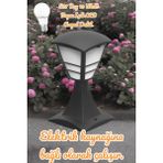 Full Reyon 10 Watt Beyaz Işık LED Ampul Dahil, 32 cm Dekoratif Bahçe Armatürü, Bahçe Duvar Apliği, Şık Armatür - 6500K - Beyaz Işık