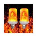 Full Reyon 2 Adet 3 Işık Modlu, Alev Efektli, 5 Watt, E27 Duy LED Ampul, Alev Efektli Çok Kaliteli LED Ampul - Amber - 1 - 10 W