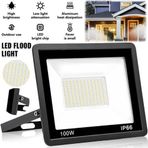 Full Reyon 2 Adet Elektrikle Çalışır, Ultra Kaliteli 100 Watt Beyaz Işık Smd Led Projektör, Dış Mekan Armatürü