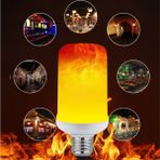 Full Reyon 3 Işık Modlu, Alev Efektli, 5 Watt, E27 Duy LED Ampul, Alev Efektli Çok Kaliteli Birinci Sınıf Ampul - Amber - 1 - 10 W