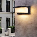 Full Reyon 3000K Günışığı 18 Watt Bahçe Duvar Apliği, Villa Dış Cephe Aplik, Kapı Giriş Aplik, Modern LED Aplik - Siyah