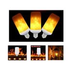 Full Reyon 3'lü Paket 3 Işık Modlu, Alev Efektli 5 Watt, E27 Duy LED Ampul, Alev Efektli Çok Kaliteli LED Ampul - Amber - 1 - 10 W