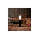 Full Reyon 41 cm E27 Duylu Bahçe Duvar, Çim, Yürüyüş Yolu Armatürü, Dekoratif Set Üstü Kule Aplik, Şık Armatür - Krem