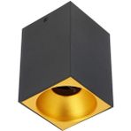 Full Reyon 7 Watt Beyaz Işık GU10 Duylu Dekoratif Alüminyum Kasa Şık Tavan Armatürü, Amber Işık LED Spot Lamba - Siyah