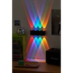 Full Reyon 8 Watt Disko, Bar, Otel, Motel, Restorant, Gazino Armatürü, Modern LED Aplik, Iç ve Dış Mekan Aplik - Kırmızı - Beyaz
