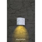 Full Reyon Amber Işık Iç - Dış Mekan Villa Bahçe Duvar Dekoratif Modern Lüks Aplik