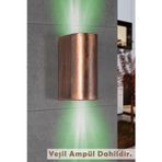 Full Reyon Çift Yönlü Eskitme Kasa Yeşil Işık Ledli Iç Ve Dış Mekan Bahçe Balkon Teras Veranda Apliği