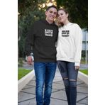 FULL TOLERANCE Sevgili Çift Kombini Hediye Kapşonlu Sweatshirt Kalın Üç İplik Şaka mı Yaağ Baskılı 2 Adet Hoodie