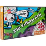 Full Yılbaşı Oyunu Seti Tombala Fırdöndü Kızma Birader 3lü Set Yılbaşı Kutu Oyunları Aile Oyunları - Renkli