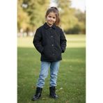 Fulla Moda Baklava Desen Kapitone Oversize Kız Çocuk Mont