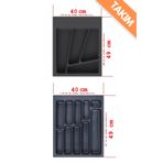 FULLAKS NETAKS Çekmece içi Kaşıklık Kepçelik Takım 40x49 Kumlu Yüzey