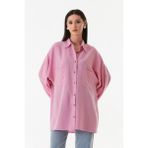 Fullamodest Oversize Balon Kol Gömlek - Pembe