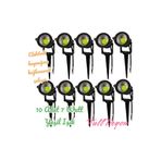 fullreyon 10 Adet Elektrikle Çalışır, 7 Watt YEŞİL IŞIK Kazıklı Bahçe Armatürü, Çim, Çiçek, Ağaç Aydınlatması