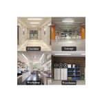 Fullreyon 2 Adet 120 Cm 80 Watt 6500 Kelvin Beyaz Işık 3 Sıra Ledl Kristal Bant Armatür Fabrika Tavan Armatürü