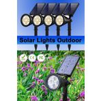fullreyon 4 Adet, 7 Watt AMBER IŞIK Kaliteli Solar Armatür, Güneş Enerjili Çim, Çiçek, Ağaç, Bahçe Armatürü