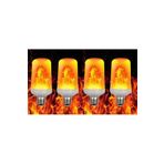 Fullreyon 4'Lü Paket 3 Işık Modlu, Alev Efektli 5 Watt, E27 Duy Led Ampul, Alev Efektli Çok Kaliteli Led Ampul
