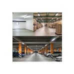 Fullreyon 5 Adet 120 Cm 80 Watt 6500 Kelvin Beyaz Işık 3 Sıra Ledl Kristal Bant Armatür Fabrika Tavan Armatürü