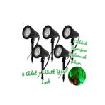fullreyon 5 Adet Elektrikle Çalışır, 7 Watt YEŞİL IŞIK Kazıklı Bahçe Armatürü, Çim, Çiçek, Ağaç Aydınlatması