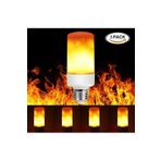 fullreyon 5li Paket 3 Işık Modlu, Alev Efektli 5 Watt, E27 Duy Led Ampul, Alev Efektli Çok Kaliteli Led Ampul