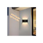 fullreyon Alüminyum Kasa, 6 Watt Günışığı Ledli İç ve Dış Mekan Işık Desenli Aplik, Bahçe, Balkon, Salon Aplik