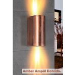 fullreyon Çift Yönlü Dekoratif Duvar Aplik - Amber Işık Ampuller Dahil