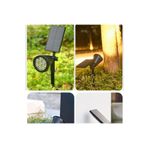fullreyon Güneş Enerjili, 7 Watt Yeşil Işık Kazıklı Çim, Çiçek, Ağaç Aydınlatma Armatürü, Solar Bahçe Armatürü