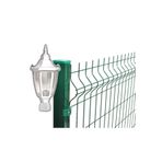 fullreyon Panel Çim Çit Kare Tabanlı Altıgen Direk Üstü Bahçe Armatürü Beyaz Renk, Bahçe Duvar Çit Üzeri Aplik