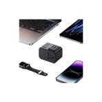 Fulltech Seyahat Adaptörü, 25W Gan Hızlı Şarj, 2x Usb-C + 1x Usb-A, Travel Adapter, Priz Dönüştürücü, 200+ Ülke Uyumlu, Çoklu Cihaz Şarj, Kompakt Tasarım - 0 - Siyah - Option-1