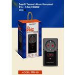 Fulltech Termal Akım Korumalı Isıya Dayanıklı Zaman Ayarlı Tekli Priz Ftr-10