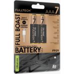 Fulltech USB Type-C Şarjlı Ince Aaa Pil 1.5V | 1000+ Kez Şarj Edilebilir Lityum Pil | Kalem Pil (2’li Paket) - 2'li