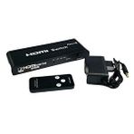 Fully 3 Port 3x1 Hdmi Switch Kumandalı Adaptörlü Siyah
