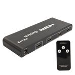 Fully G-538H 3 Giriş 1 Çıkış HDMI Switcher Toplayıcı Adaptörlü Metal Kasa