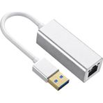Fully H-608EM USB 3.0 To RJ45 Gigabit Ethernet Adaptör Çevirici Alüminyum Gövde - Beyaz