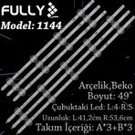 Fully SET-1144 Arçelik-Beko 49 inç TV Bar Led Takımı