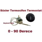 FullYedek Süsler Termosifon Termostat Otomatik 0 - 90 Derece Ayar - Kombi