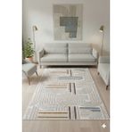 Fuly Consept Metrelik Kaymaz Taban Yolluk – Modern Bej Koridor Halısı FCJ3012 Multi - Bej - Mavi - Kahve - 80 x 120 cm