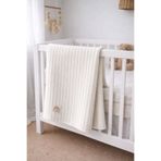 Fulya Tuhafiye Ftbabycollection Örgü Desen Bebek Pike Battaniye ,Pamuk Bebek Battaniyesi 100x120cm Beyaz