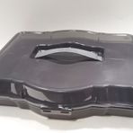 Füme 3 İn 1 Kare Dikdörtgen Yuvarlak Borcam Taşıma Kabı 47x35x12cm Kapaklı Süper Şık Sunum Tepsisi