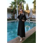 Füme Zambak Desen Twill İpek Eşarp