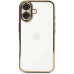 Fun And Market Buğz Iphone 16 Plus Kılıf Razer Lensli Silikon - Gold