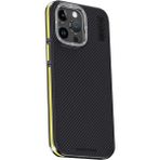 Fun And Market Buğz Joko Iphone 15 Pro Kılıf Aramid 600D Kevlar Karbon Fiber Magsafe Kapak - Sarı