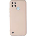 Fun And Market Buğz Realme C25Y Kılıf Nano Içi Kadife Silikon - Pudra