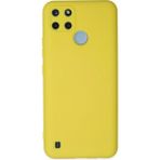 Fun And Market Buğz Realme C25Y Kılıf Nano Içi Kadife Silikon - Sarı