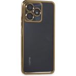 Fun And Market Buğz Realme C53 Kılıf Razer Lensli Silikon - Gold