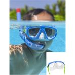 Fun Çocuk Yüzücü Havuz Deniz Gözlüğü Maske ve Şnorkel Set Mavi Model 3 - 7 Yaş Arası - Akvaryum - --