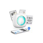 Fun Print Mini Bluetooth Yazıcı,mini Yazıcı, Funprint 1 Adet Beyaz Rulo Kağıt, 3 Adet Renkli Kağıt Hediye.