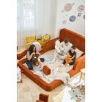 Funbed Katlanır Çocuk Yatağı ve Oyun Alanı | Tamamen Sünger | Tek & Çift Kişilik - 140 x 190 cm - Kiremit